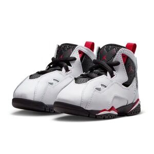 New JORDAN True Flight (Size 7c) Sneaker Shoes White Red Black Varsity‎ #706